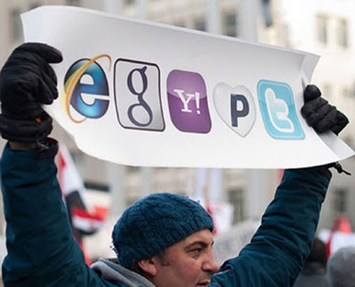 protestos polticos organizados pela internet